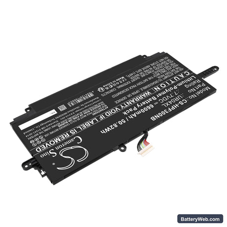 HP Dragonfly Folio G3 Replacement Battery, 7.7V, 6600mAh, Li-Polymer 2