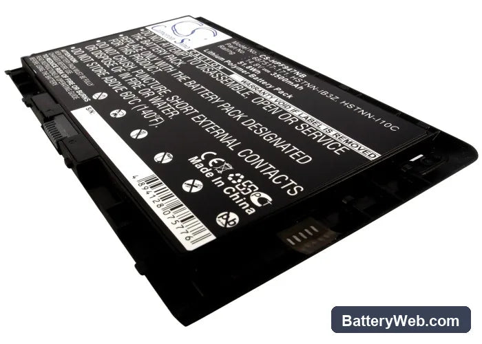 HP EliteBook Folio 9470m Replacement Battery, 14.8V, 3500mAh, Li-Polymer 2
