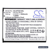 HP Prime Graphing Calculator Replacement Battery, 3.8V, 2000mAh, Li-ion 3