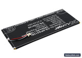 HP Slate 7 G2 1311 Replacement Battery, 3.7V, 2850mAh, Li-Polymer 2