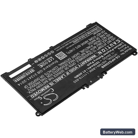 HP 250 G7 Replacement Battery, 11.55V, 3550mAh, Li-Polymer 2
