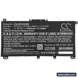HP 250 G7 Replacement Battery, 11.55V, 3550mAh, Li-Polymer 3