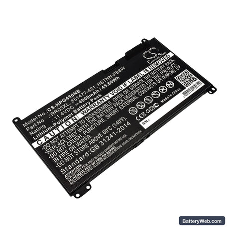 HP ProBook 430 G4 Replacement Battery, 11.4V, 4000mAh, Li-Polymer 1