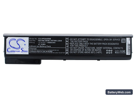 HP ProBook 640 G1 Replacement Battery, 10.8V, 4400mAh, Li-ion 1