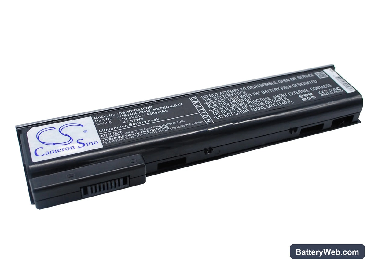 HP ProBook 640 G1 Replacement Battery, 10.8V, 4400mAh, Li-ion 3