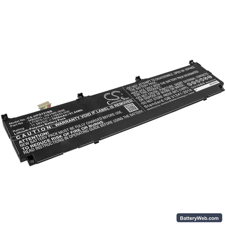 HP ZBook Studio G7 2J3H8PA Replacement Battery, 11.58V, 7050mAh, Li-Polymer 1