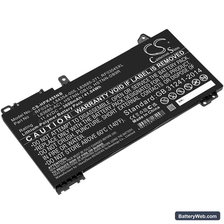 HP Pavilion x360 14 Convertible Replacement Battery, 11.4V, 3600mAh, Li-Polymer 1