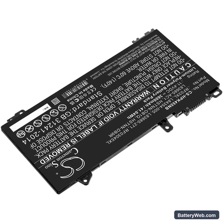 HP Pavilion x360 14 Convertible Replacement Battery, 11.4V, 3600mAh, Li-Polymer 2