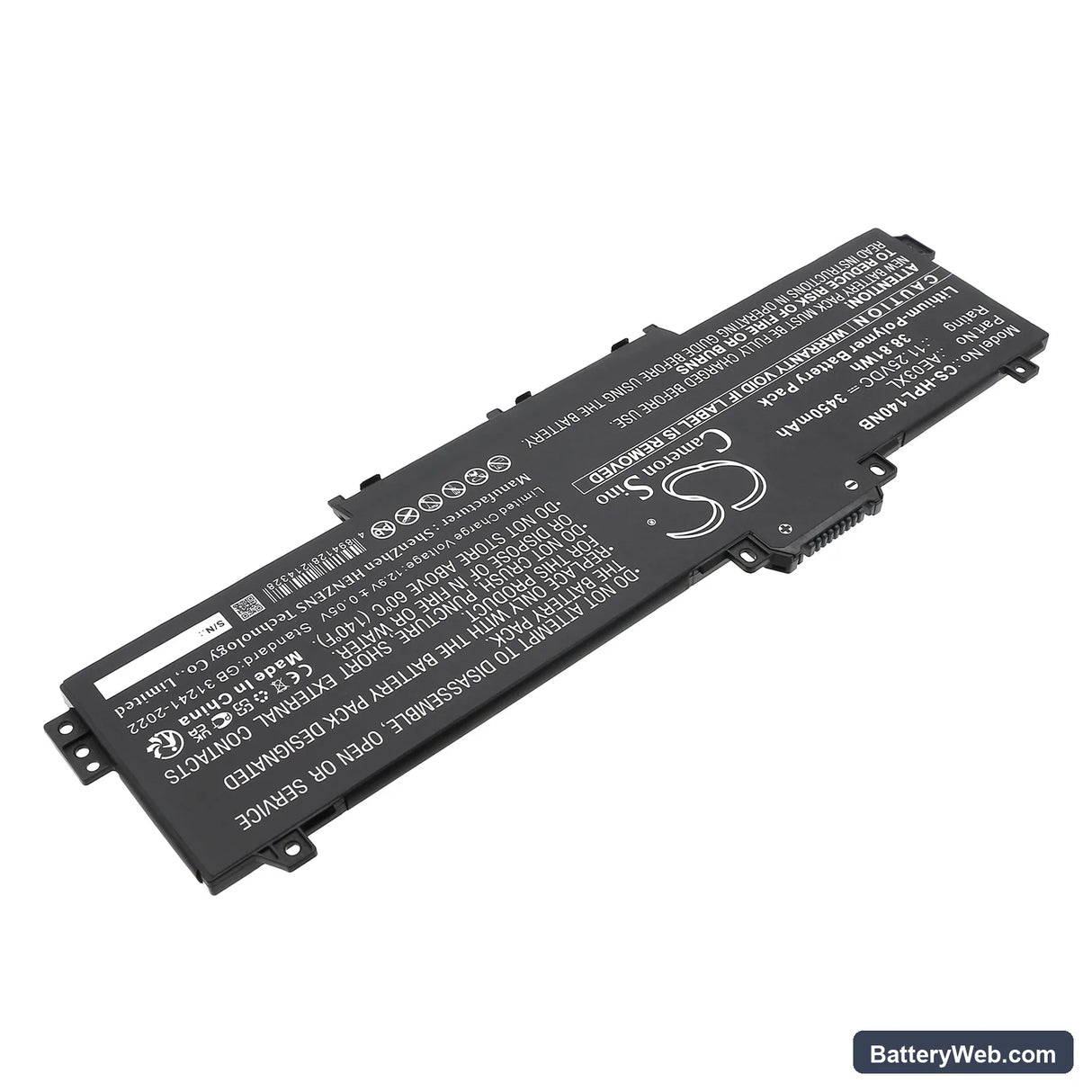 HP 14-EE0000 Replacement Battery, 11.25V, 3450mAh, Li-Polymer 2