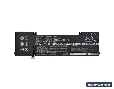 HP Omen 15 Replacement Battery, 15.2V, 3700mAh, Li-ion 5