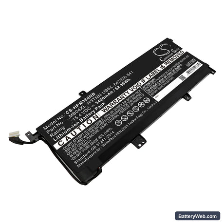 HP Envy X360 M6 Replacement Battery, 15.4V, 3400mAh, Li-ion 1