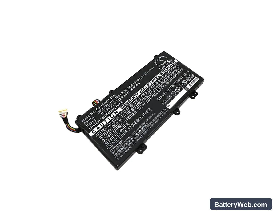 HP Envy M7U Replacement Battery, 11.55V, 5200mAh, Li-ion 1