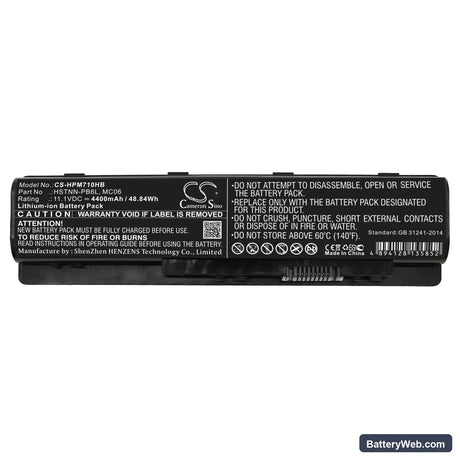 HP Envy M7-N000 Replacement Battery, 11.1V, 4400mAh, Li-ion 3
