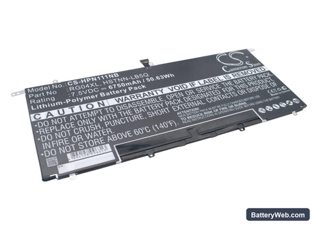 HP Spectre 13-3000 Replacement Battery, 7.5V, 6750mAh, Li-Polymer 2