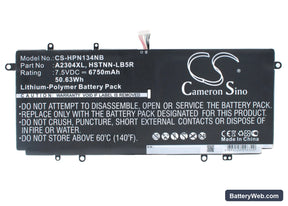 HP Chromebook 14 Replacement Battery, 7.5V, 6750mAh, Li-Polymer 1
