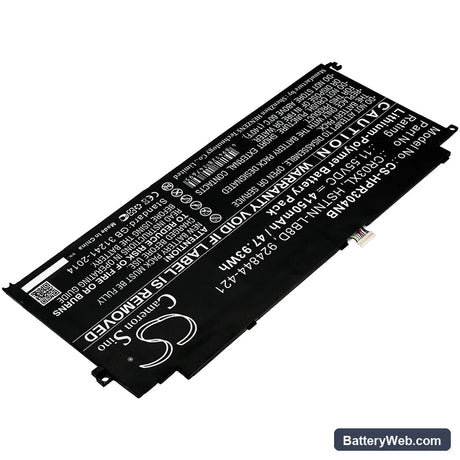 HP ENVY 12-g000 x2 Detachable PC Replacement Battery, 11.55V, 4150mAh, Li-Polymer 2