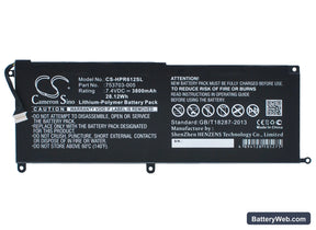 HP Pro x2 612 G1 Replacement Battery, 7.4V, 3800mAh, Li-Polymer 1