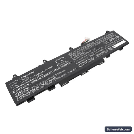 HP ProBook 635 AERO G7 Replacement Battery, 11.55V, 3450mAh, Li-Polymer 1