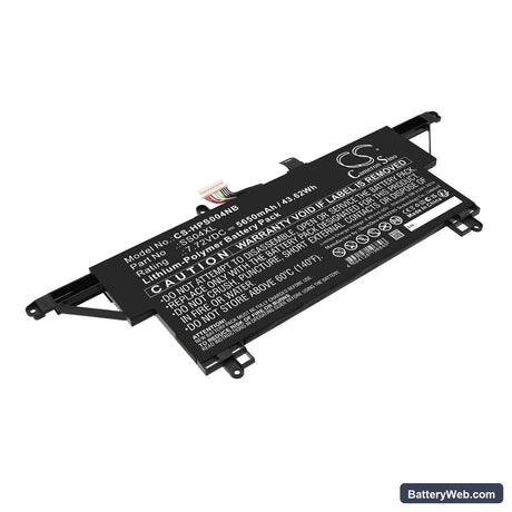 HP Dragonfly 13.5 inch G3(Starfox) Replacement Battery, 7.72V, 5650mAh, Li-Polymer 1