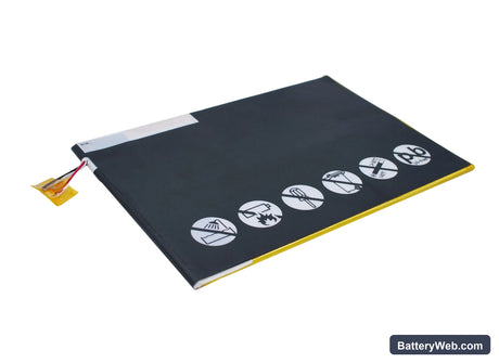 HP Slate 10 Plus Replacement Battery, 3.7V, 8000mAh, Li-Polymer 4
