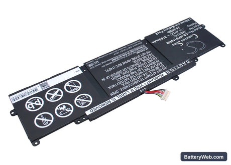 HP Stream 11-D001DX Replacement Battery, 11.4V, 3100mAh, Li-ion 2