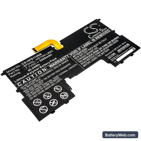 HP Spectre 13-V115TU Replacement Battery, 7.7V, 5200mAh, Li-Polymer 1