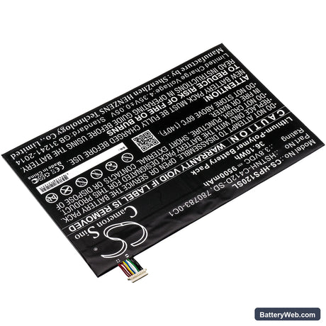 HP Pro Slate 12 Replacement Battery, 3.8V, 9500mAh, Li-Polymer 2
