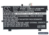 HP Slatebook x2 Replacement Battery, 7.4V, 2830mAh, Li-Polymer 1