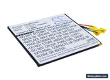 HP Slate 7 Extreme Replacement Battery, 3.7V, 4000mAh, Li-Polymer 2