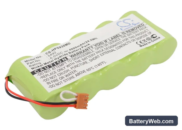 Respironics 930 Oximeter Replacement Battery, 6V, 4000mAh, Ni-MH 1