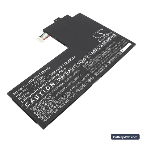 HP 11-BE0013DX Replacement Battery, 7.7V, 3950mAh, Li-Polymer 1