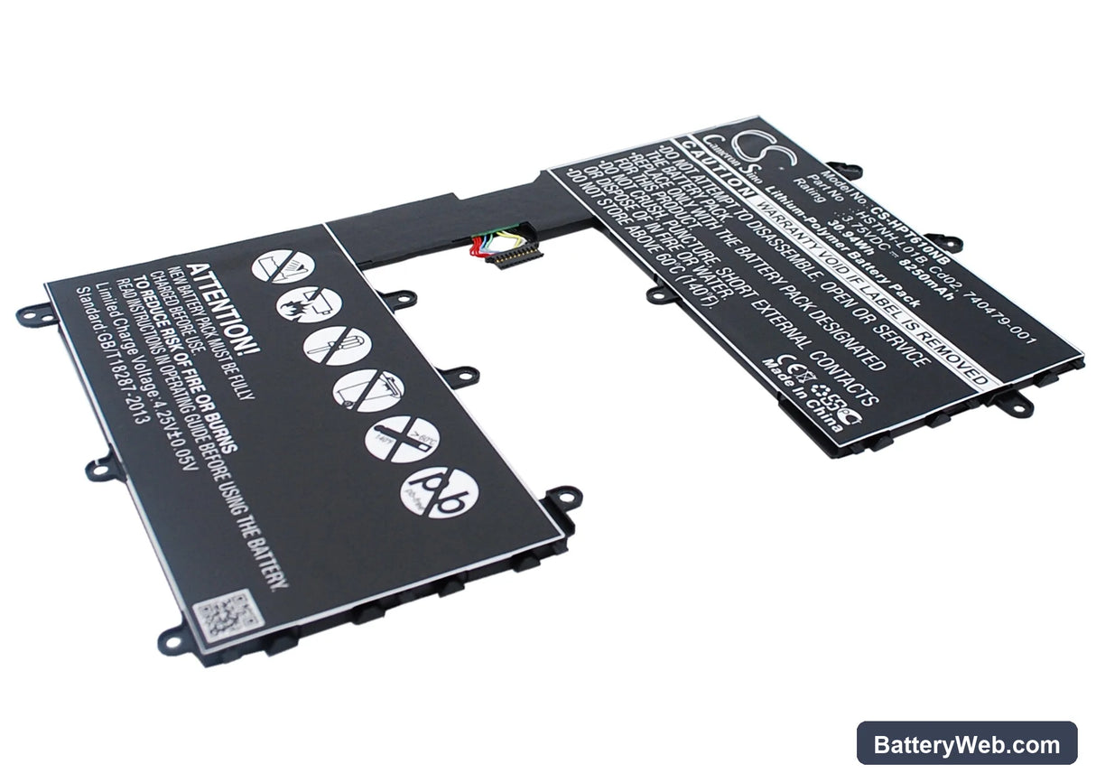 HP Omni 10 Replacement Battery, 3.75V, 8250mAh, Li-Polymer 2