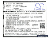 HP Slate6 VoiceTab Replacement Battery, 3.8V, 3000mAh, Li-Polymer 5