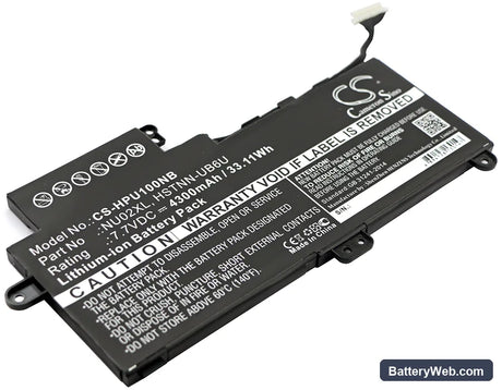 HP Pavilion M1 Replacement Battery, 7.7V, 4300mAh, Li-ion 1