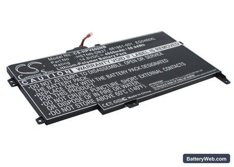 HP Envy Sleekbook 6 Replacement Battery, 14.8V, 4050mAh, Li-Polymer 2