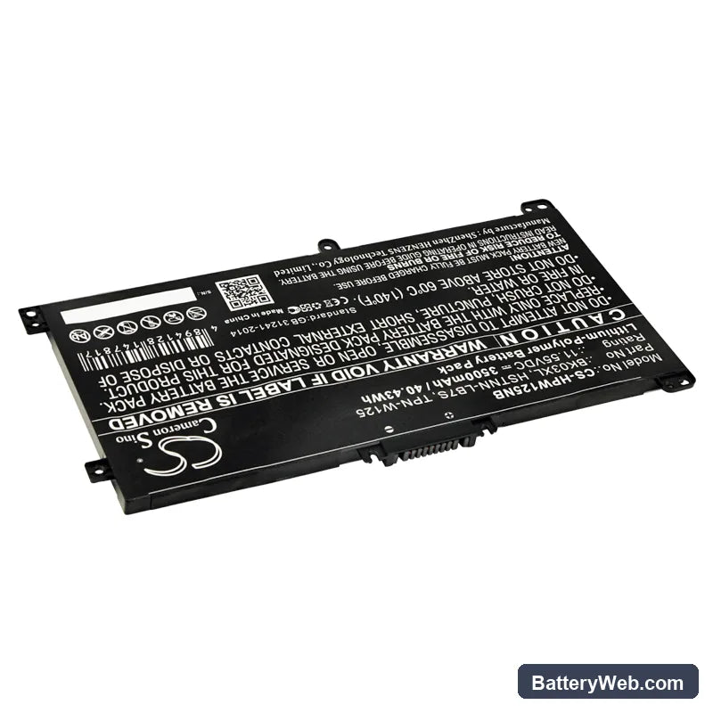 HP Pavilion X360 14-BA013NL Replacement Battery, 11.55V, 3500mAh, Li-Polymer 2