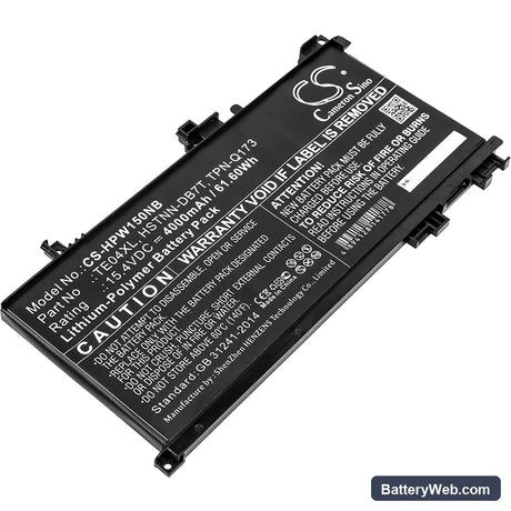 HP Omen 15-AX200 Replacement Battery, 15.4V, 4000mAh, Li-Polymer 1