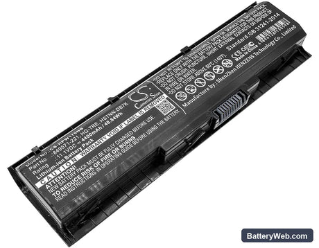 HP Omen 17-w000 Replacement Battery, 11.1V, 4400mAh, Li-ion 1