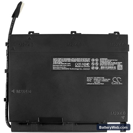 HP Omen 17-W100NC Replacement Battery, 11.55V, 8200mAh, Li-ion 3