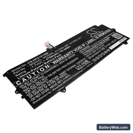 HP Elite x2 1012 G1-Y0F40UP Replacement Battery, 7.7V, 4750mAh, Li-Polymer 1