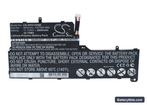 HP Split 13 Replacement Battery, 11.1V, 2950mAh, Li-Polymer 1