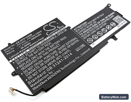 HP Spectre Pro X360 Replacement Battery, 11.4V, 4900mAh, Li-Polymer 1