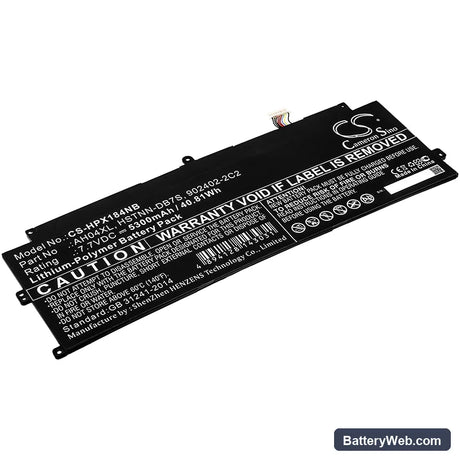 HP Spectre x2 12 Detachable PC Replacement Battery, 7.7V, 5300mAh, Li-Polymer 1