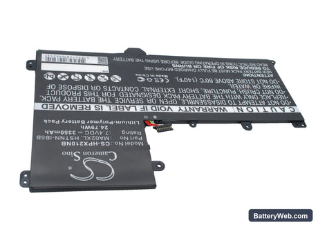 HP SlateBook 101 Replacement Battery, 7.4V, 3350mAh, Li-Polymer 2