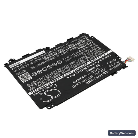 HP Pavilion X2 12 Replacement Battery, 7.6V, 4350mAh, Li-Polymer 2