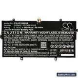 HP Elite X3 Desk Dock Replacement Battery, 7.7V, 5800mAh, Li-Polymer 3