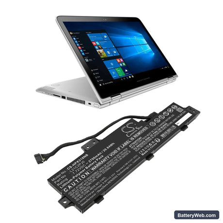 Lenovo Pavilion x360 13-u018TU Replacement Battery, 7.72V, 2700mAh, Li-Polymer 6