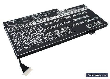 HP Pavilion X360 Replacement Battery, 11.4V, 3750mAh, Li-Polymer 3