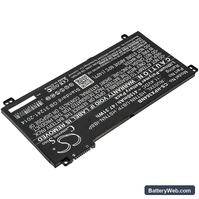 HP ProBook x360 440 G1 Replacement Battery, 11.4V, 4150mAh, Li-Polymer 2