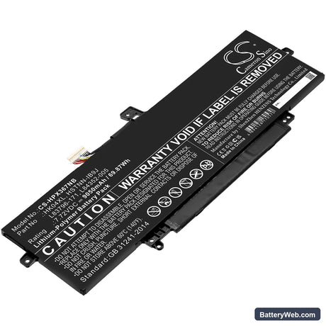 HP EliteBook X360 1040 G7 226Z2PA Replacement Battery, 7.72V, 9050mAh, Li-Polymer 1